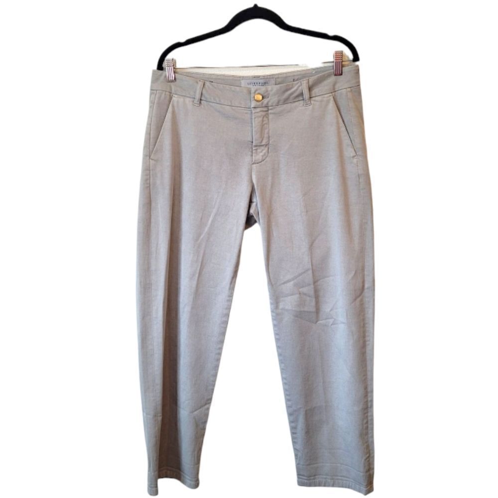 Liverpool Light Grey The Casual Trouser Size US 8